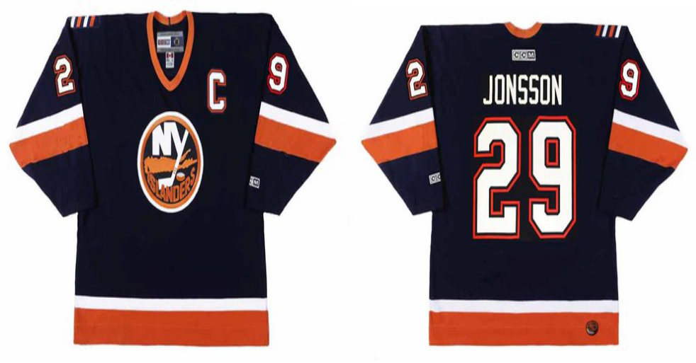 2019 Men New York Islanders 29 Jonsson blue CCM NHL jersey